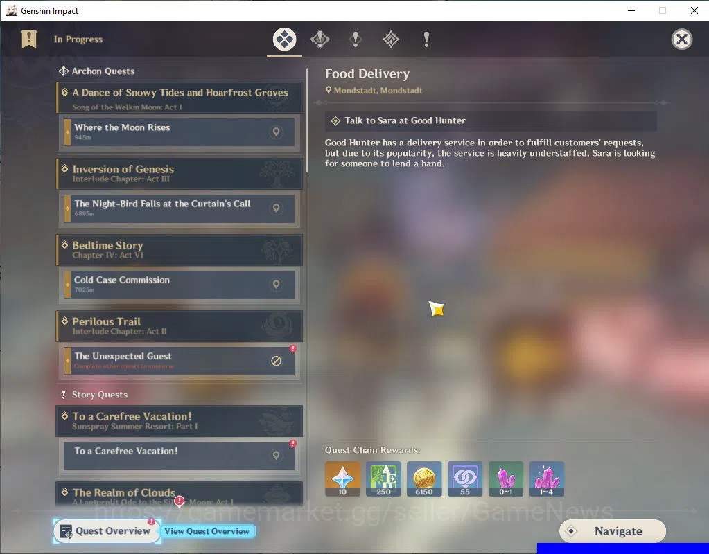 Genshin Impact Accounts Mid Game ASIA|AR 54|4 Limited +1(5*Weapon)|[Arataki Itto+sign],Flins,Xilonen,Chiori|MC Male|Take 11
