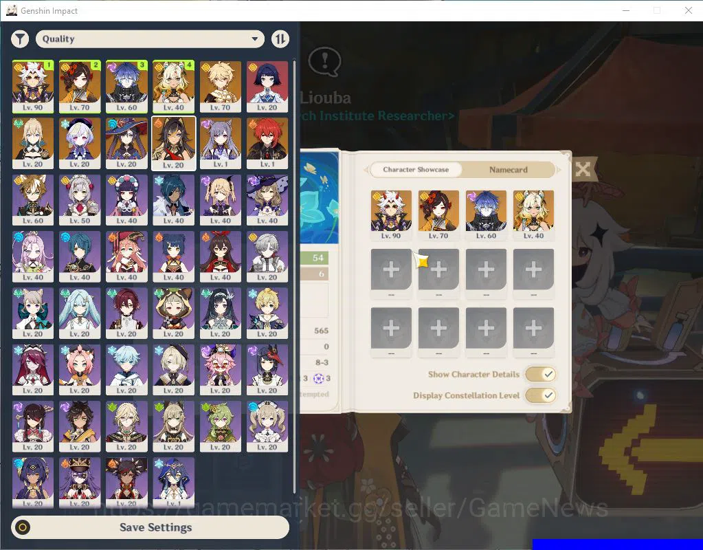 Genshin Impact Accounts Mid Game ASIA|AR 54|4 Limited +1(5*Weapon)|[Arataki Itto+sign],Flins,Xilonen,Chiori|MC Male|Take 2