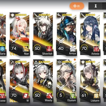 Arknights Accounts Starter #A131 [Global] 131 Operators | 4 Limited NEW Virtuosa Lv80, Gavial, Nian, W | Saria, SilverAsh