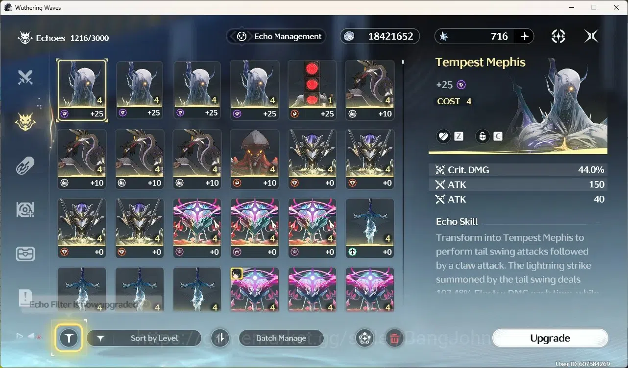 Wuthering Waves Accounts Starter EU|UL 49|Rank 5|1 Char Limited[Yangyang:Xuanling Rc4]+Sign|716 Astrite|Mc Female | TakeMail 9