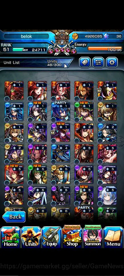 Grand Summoners Accounts Global|Rank 38|4 Ascend+3 TW|(Dablo,Shizu,Veldora) image 10