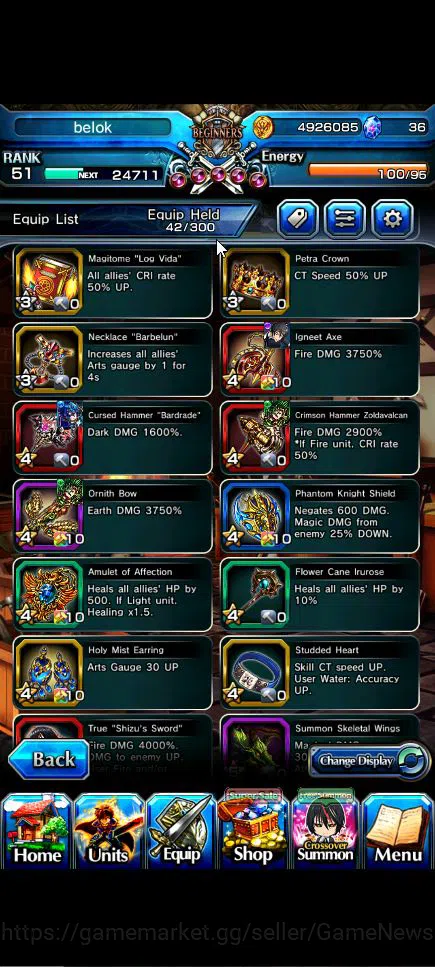 Grand Summoners Accounts Global|Rank 38|4 Ascend+3 TW|(Dablo,Shizu,Veldora) image 6