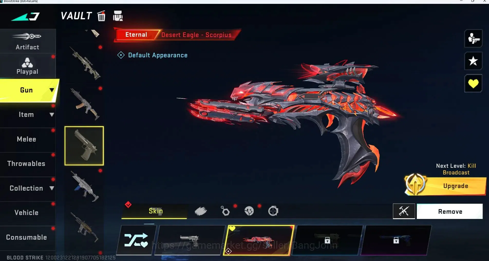 Blood Strike Accounts ASIA| L32|BR Master IV|Eternal=Desert Eagle Scorpi image 4