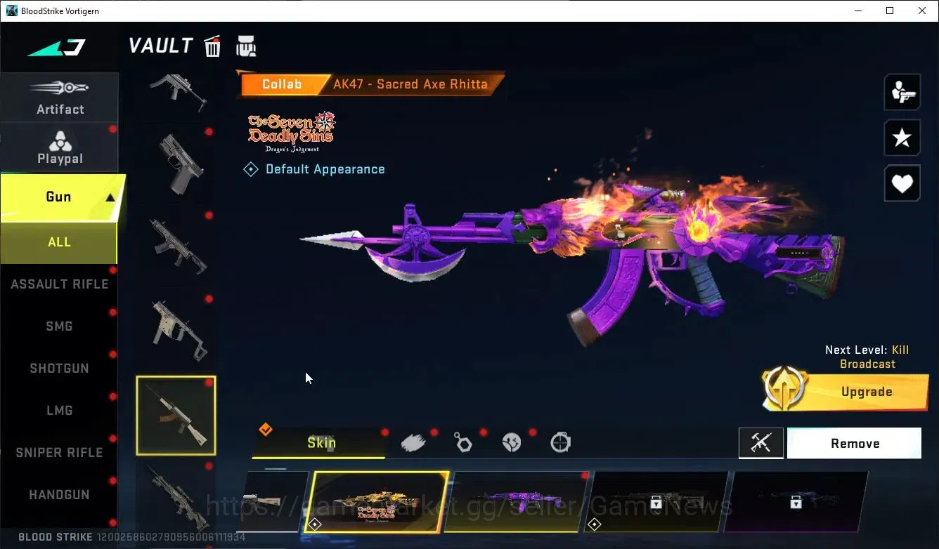 Blood Strike Accounts ASIA|ETERNAL Zero+MELEE TalonKnife,Collab 7DS M4A1 image 12