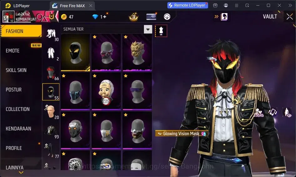 Free Fire Accounts Indonesia | Vault 93 | EVO SG-STERLING | EVO-P90 G image 19