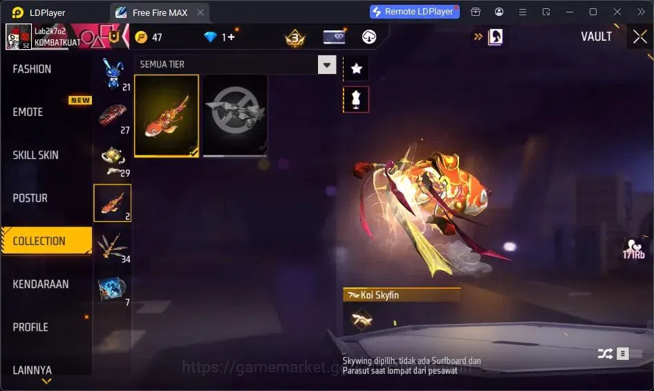 Free Fire Accounts Indonesia | Vault 93 | EVO SG-STERLING | EVO-P90 G image 9