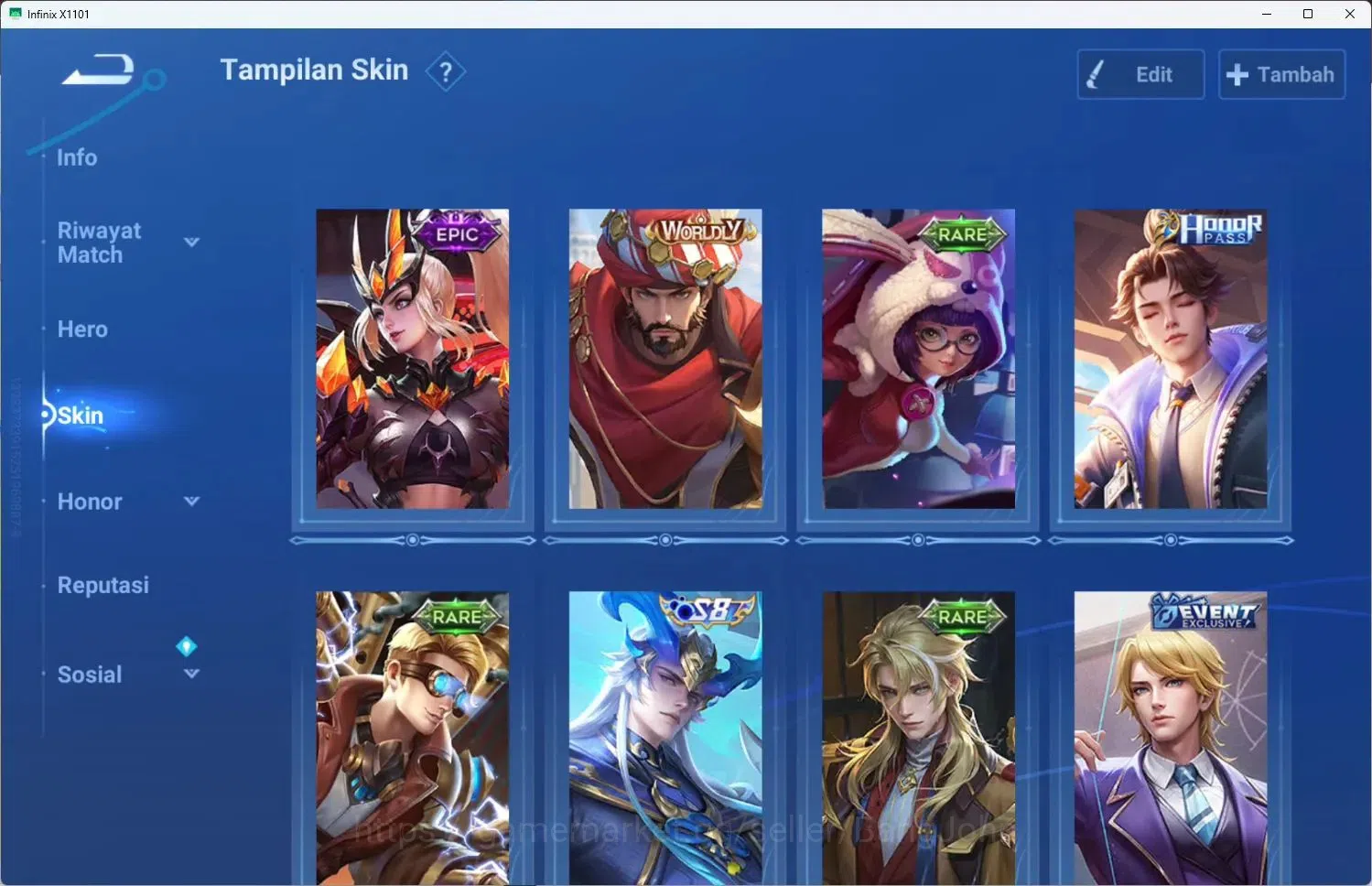 Honor of Kings Accounts Global | 163H 46S | Event Hou Yi, Event Gan & Mo | image 3