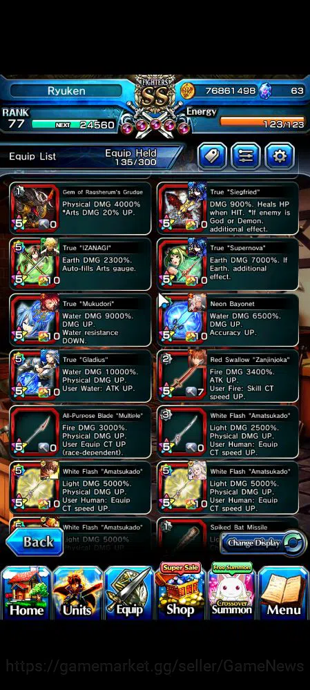 Grand Summoners Accounts Mid-Game Global|Rank 77|39 RGB|22 Ascend|RoyTW,Summer Miyu,ToumaTW,ChloeTW,HP IsliidTW,Pencilgon,WH 12