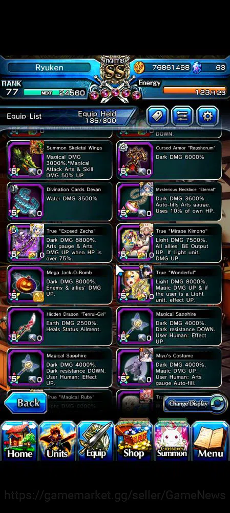 Grand Summoners Accounts Mid-Game Global|Rank 77|39 RGB|22 Ascend|RoyTW,Summer Miyu,ToumaTW,ChloeTW,HP IsliidTW,Pencilgon,WH 14