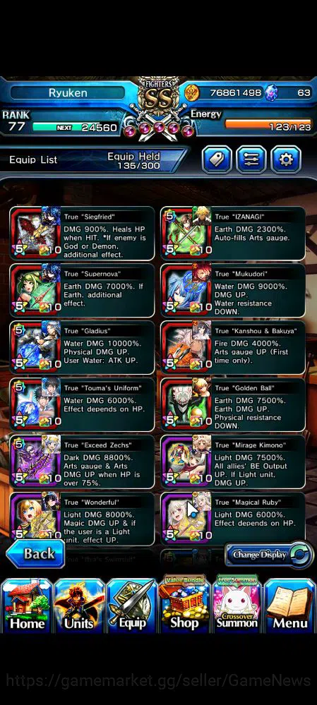 Grand Summoners Accounts Mid-Game Global|Rank 77|39 RGB|22 Ascend|RoyTW,Summer Miyu,ToumaTW,ChloeTW,HP IsliidTW,Pencilgon,WH 5