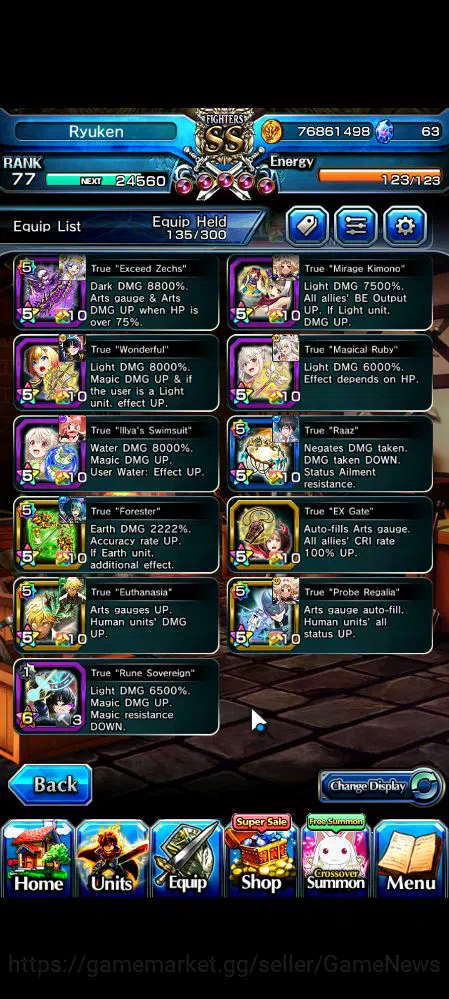 Grand Summoners Accounts Mid-Game Global|Rank 77|39 RGB|22 Ascend|RoyTW,Summer Miyu,ToumaTW,ChloeTW,HP IsliidTW,Pencilgon,WH 6