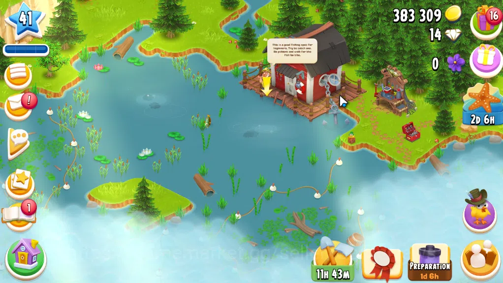 Hay Day Accounts Level 41| Barn Storage 1100 + Silo Storage 650 | 383k Coins,14 Dm |CN ON|Log Supercell ID|Take Email|Check 4