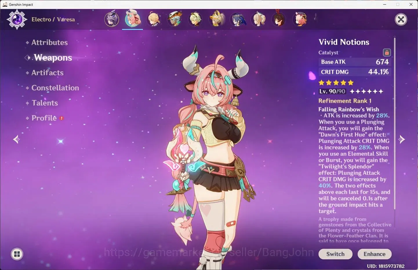 Genshin Impact Accounts ASIA | AR 55|4 Limit+2 Sign|Linnea,Columbina,Durin image 4