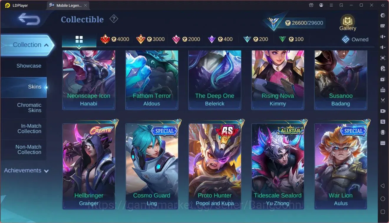 Mobile Legends: Bang Bang Accounts Global|Hero 92|Skin 128|Expert|CC Natalia|9th Fann image 16