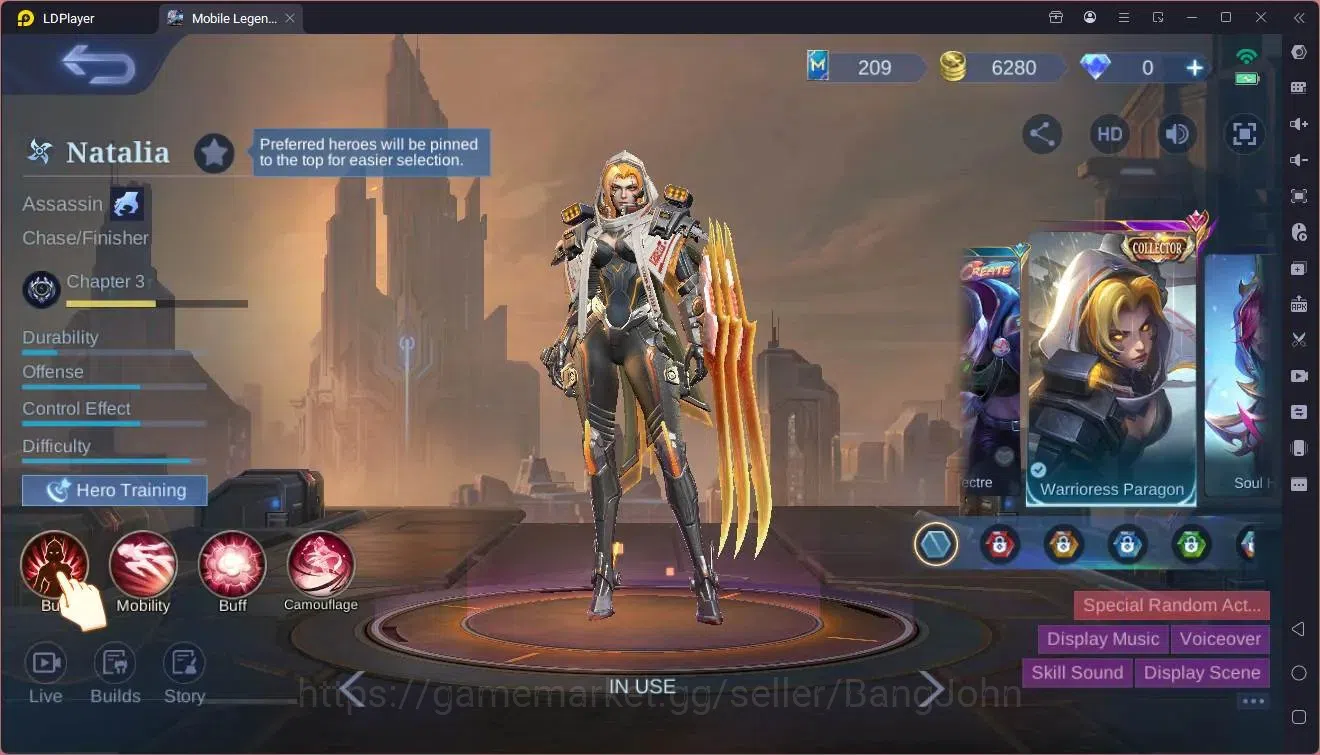 Mobile Legends: Bang Bang Accounts Global|Hero 92|Skin 128|Expert|CC Natalia|9th Fann image 19