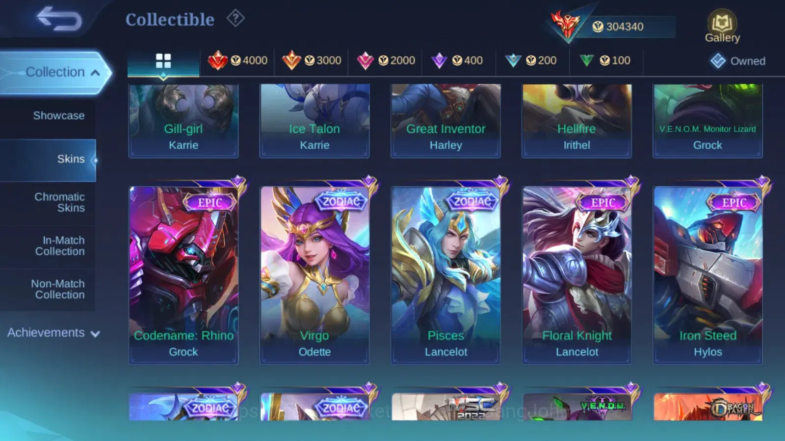 Mobile Legends: Bang Bang Accounts Global|Hero 132|Skin 536|Legend Franco,Freya,Johns image 10