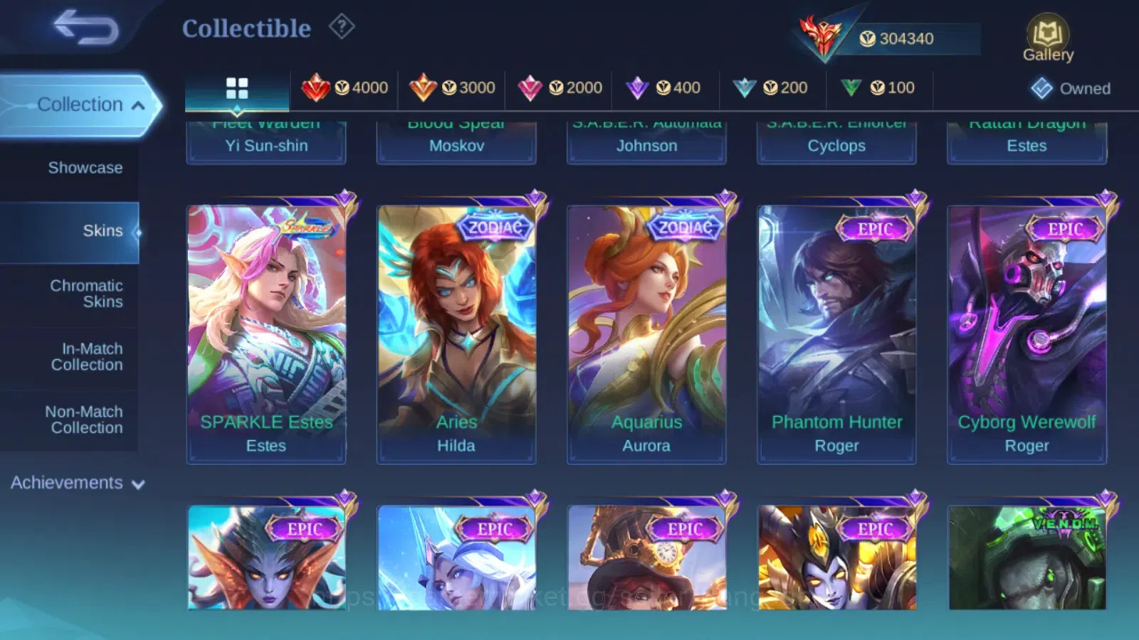 Mobile Legends: Bang Bang Accounts Global|Hero 132|Skin 536|Legend Franco,Freya,Johns image 11