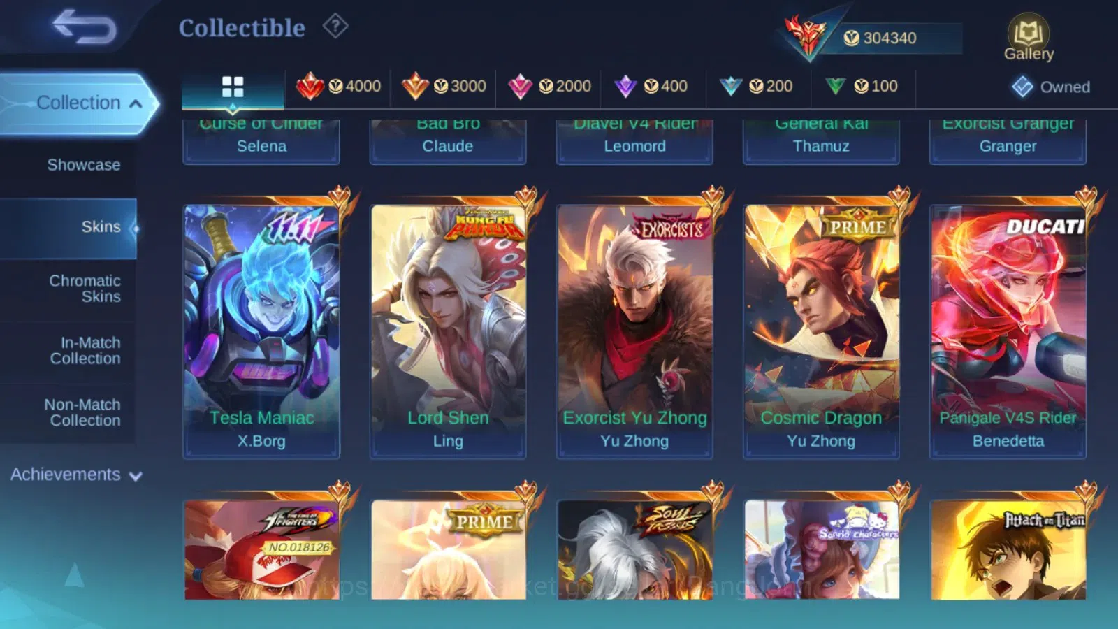 Mobile Legends: Bang Bang Accounts Global|Hero 132|Skin 536|Legend Franco,Freya,Johns image 20
