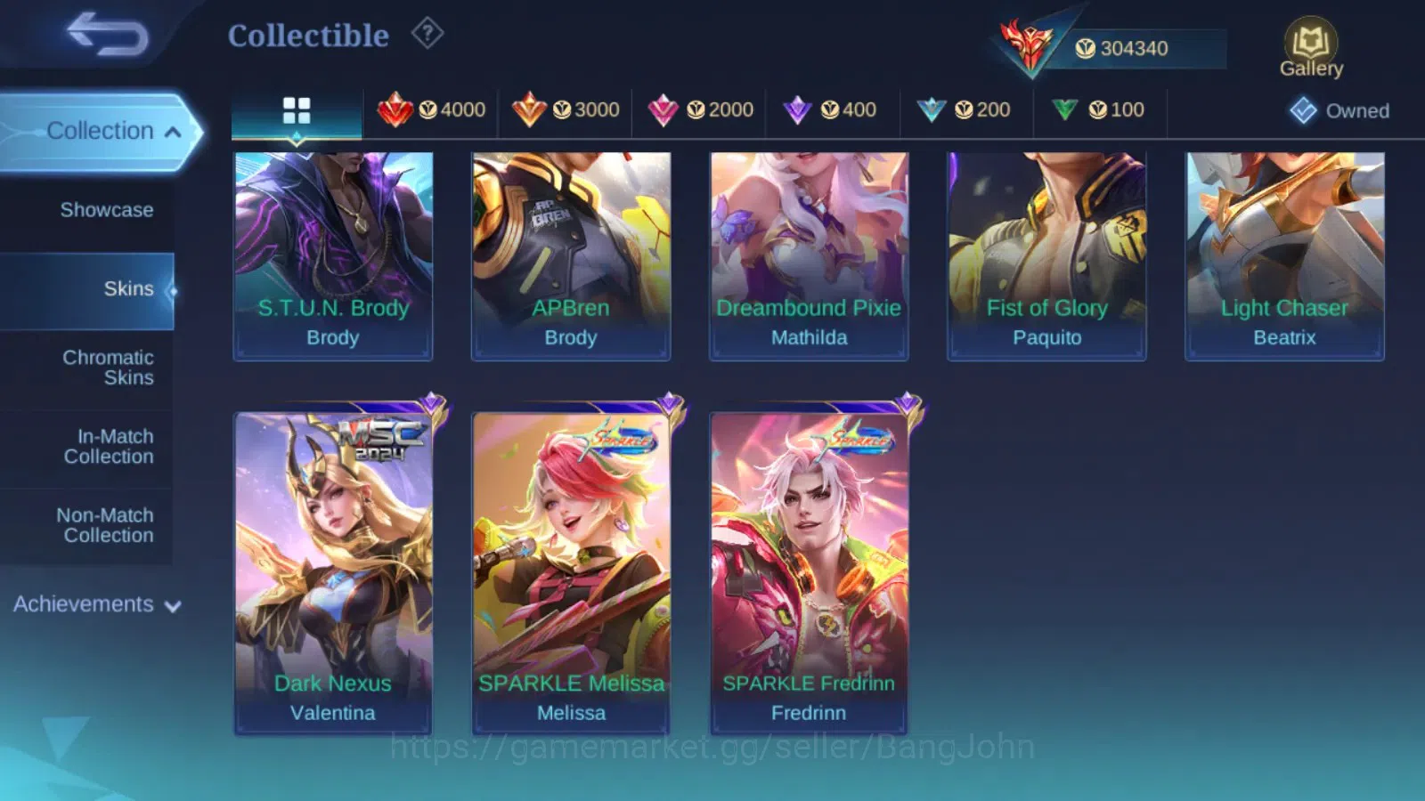 Mobile Legends: Bang Bang Accounts Global|Hero 132|Skin 536|Legend Franco,Freya,Johns image 4