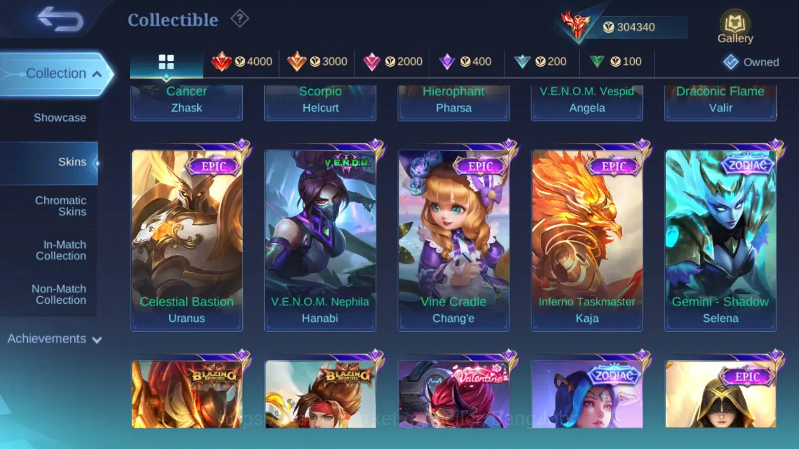 Mobile Legends: Bang Bang Accounts Global|Hero 132|Skin 536|Legend Franco,Freya,Johns image 8