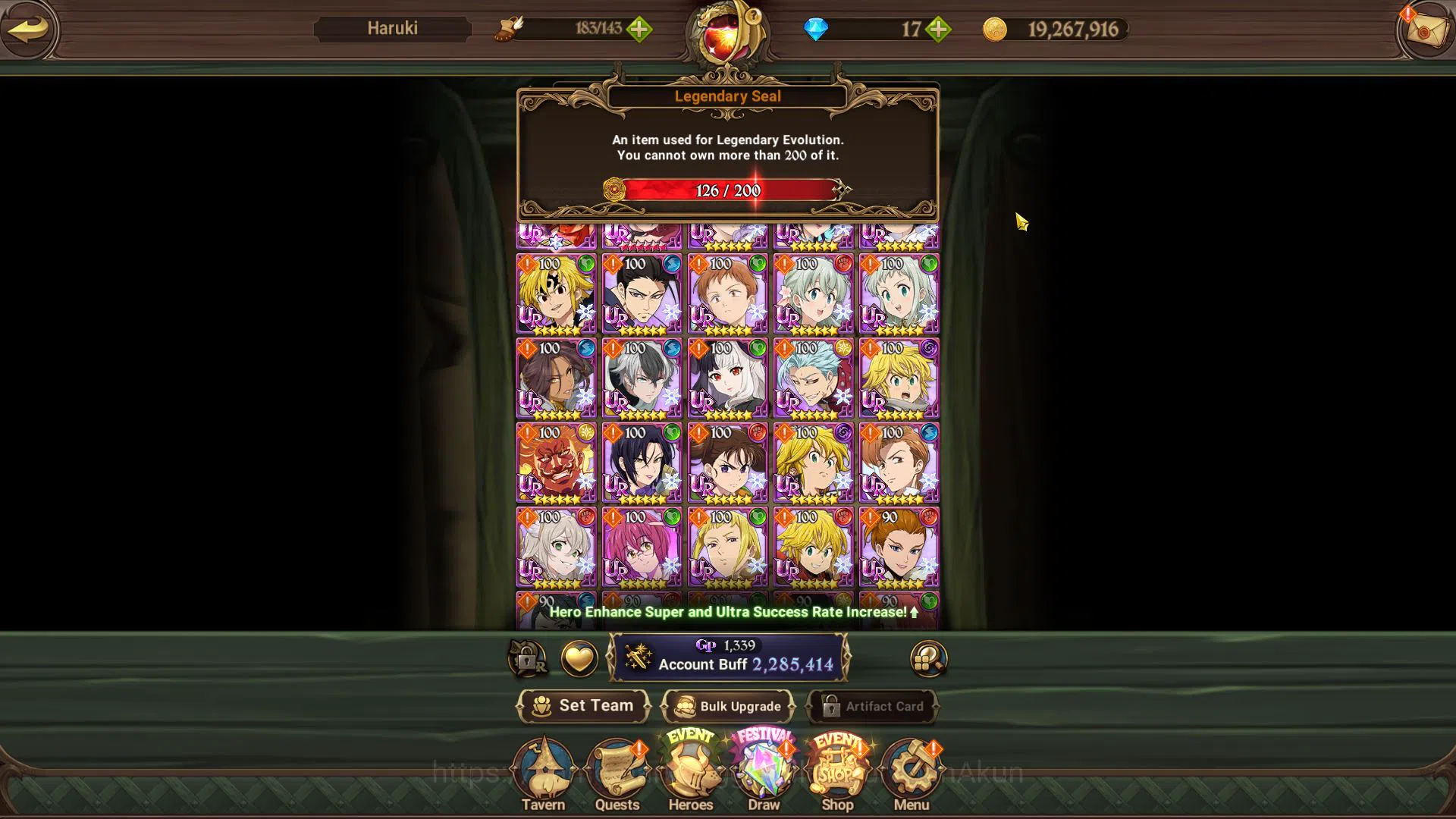 The Seven Deadly Sins: Grand Cross Accounts Global|2,2M CC|7 UR|Merlin&Escanor 5/6,Gowther,Opp image 4