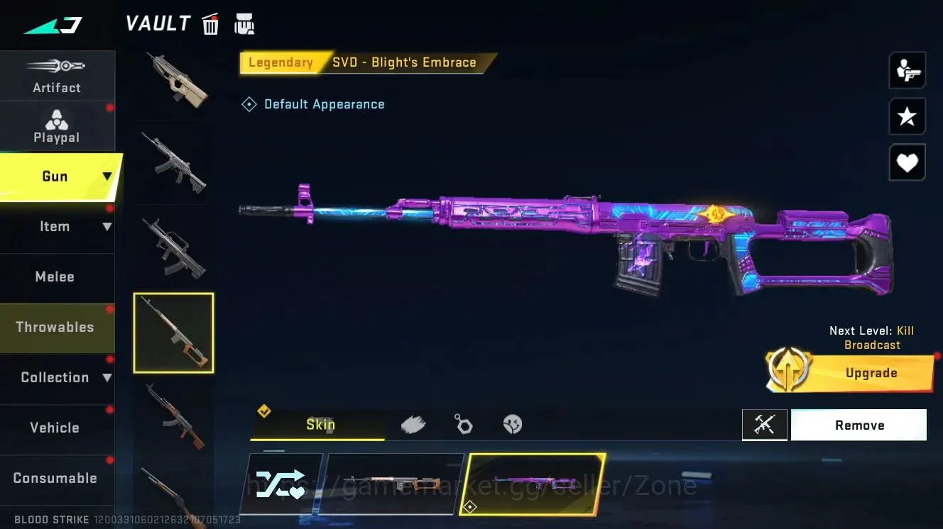 Blood Strike Accounts ASIA|1 ETERNAL: Kala-Whisper|2 LEGENDARY Guns|2 LE image 4