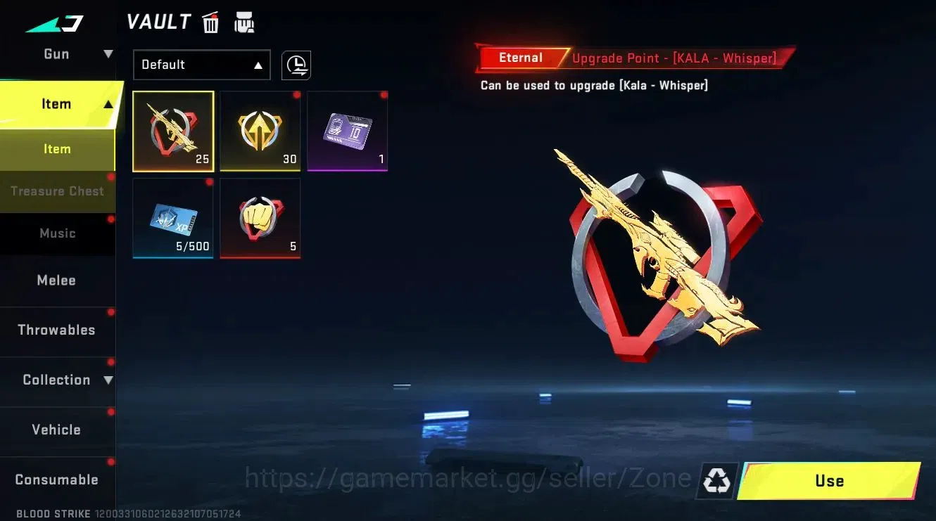 Blood Strike Accounts ASIA|1 ETERNAL: Kala-Whisper|2 LEGENDARY Guns|2 LE image 5