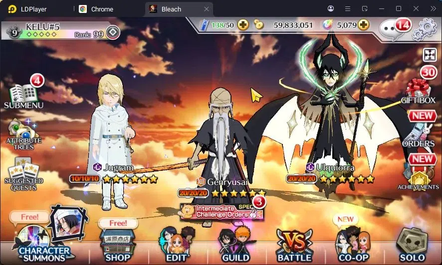 Bleach: Brave Souls Accounts Starter Global |590k BP+5K Orb|Fresh Story|Yoruichi & Genryusai TYBW26,Ulquiorra & Grimmjow 1