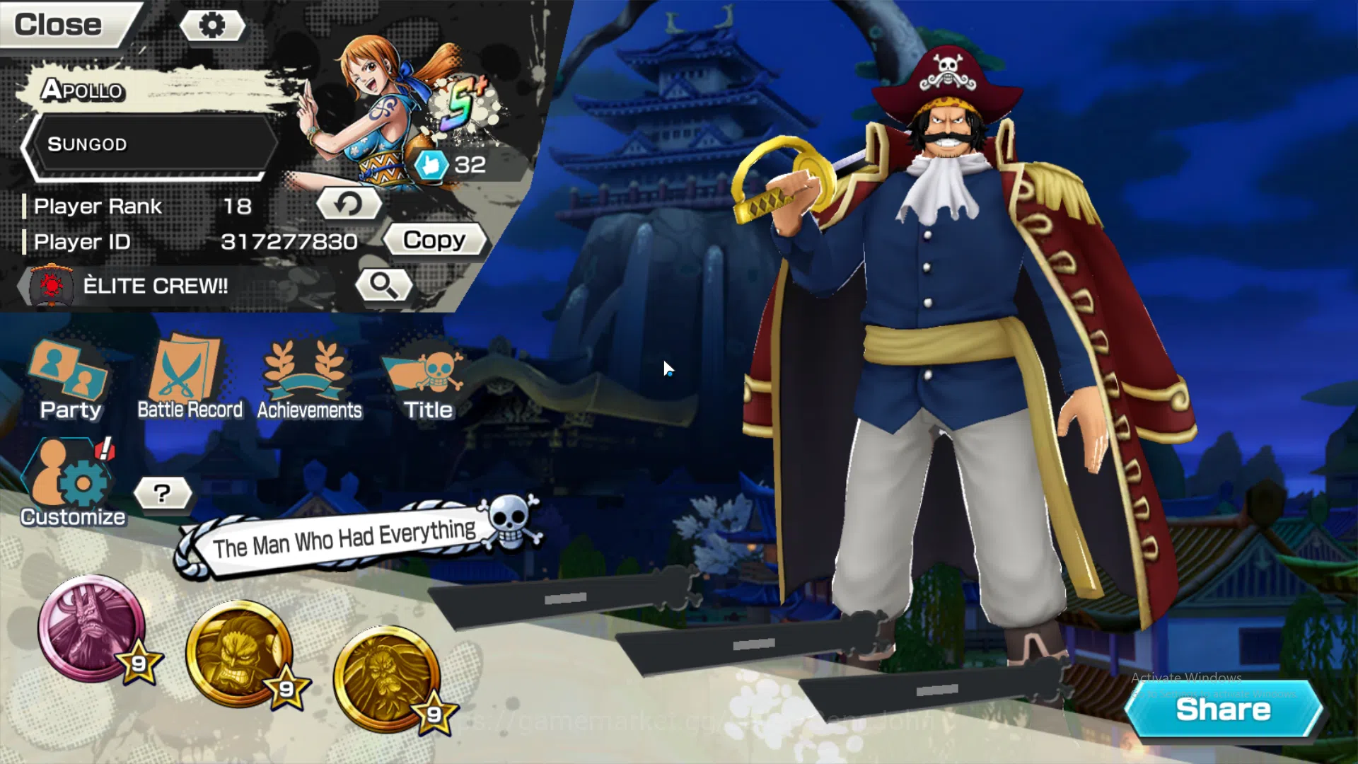 One Piece Bounty Rush Accounts GLOBAL | MAX 6 | EX 2 | GP Roger, LH D. garp, Capt image 16