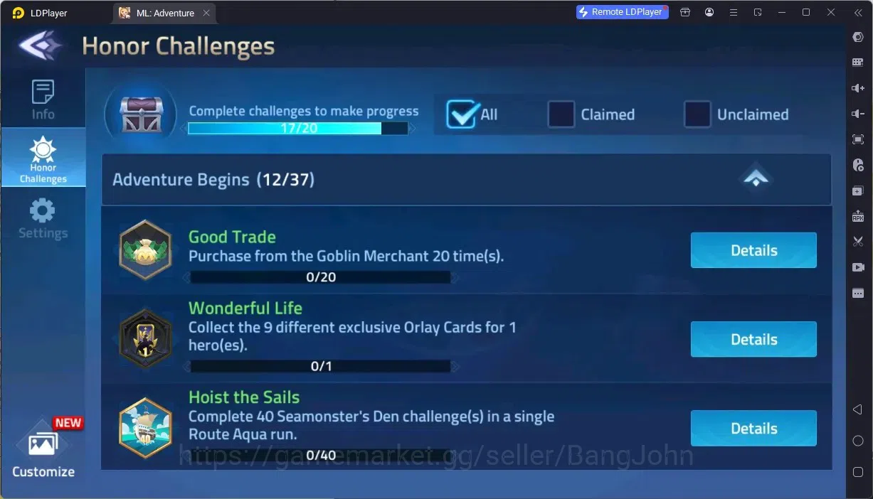 Mobile Legends: Adventure Accounts Global |LV 135|38305k Power |VIP 9|Camp 54-45|Hero 182 |3 UR (Genesis,Crocell,Akashic)|14 2