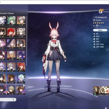 Honkai Star Rail Accounts Others Asia|TL 70|16 Limited (Castorice,Fugue)+Sign Evanescia,Himeko