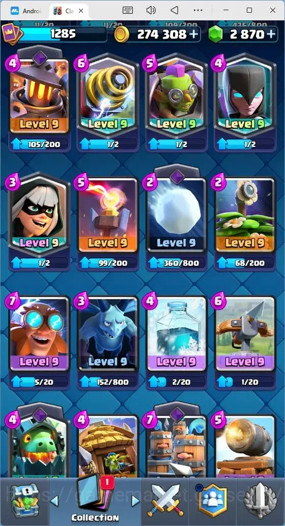 Clash Royale Accounts Mobile |Trophy 7443|7 EVO Cards|2 Hero Card|2,8k G image 12