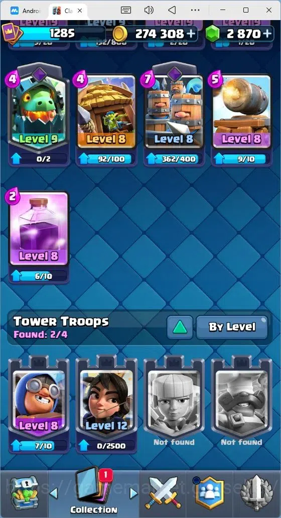 Clash Royale Accounts Mobile |Trophy 7443|7 EVO Cards|2 Hero Card|2,8k G image 13
