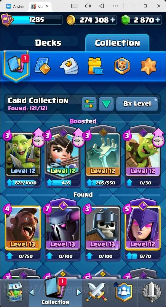 Clash Royale Accounts Mobile |Trophy 7443|7 EVO Cards|2 Hero Card|2,8k G image 3