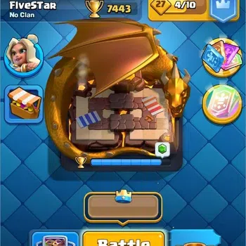 Clash Royale Others Mobile |Trophy 7443|7 EVO Cards|2 Hero Card|2,8k G image 1