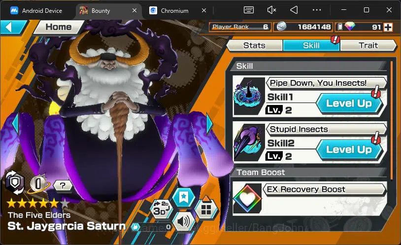 One Piece Bounty Rush Accounts GLOBAL|5 EX|5elders Saturn,Gear5 Luffy,GP Edward N image 3
