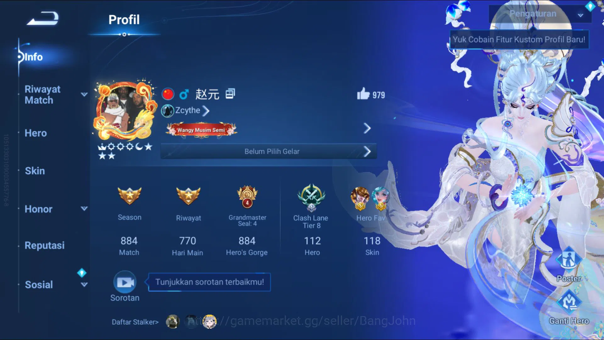 Honor of Kings Others [GLOBAL] 112H/118S | LGD ALLAIN/WUKONG | KIC LUNA  image 1