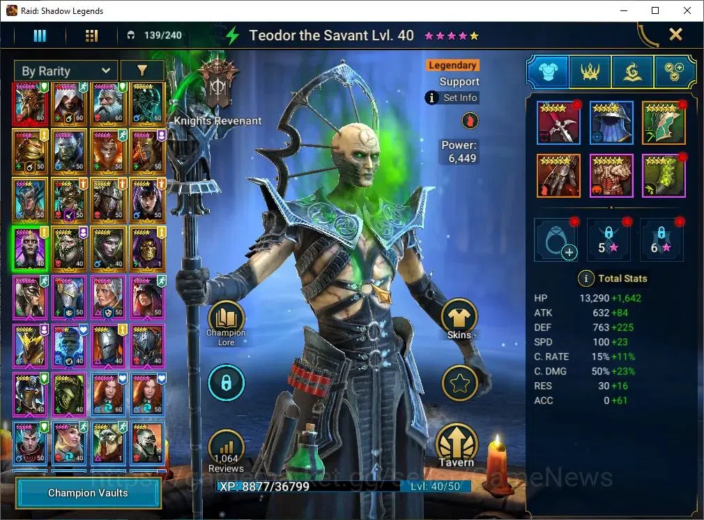 Raid: Shadow Legends Accounts Lv48 745k Power|1 Mythic(Alaz The Sun)|15 Legend(W image 10