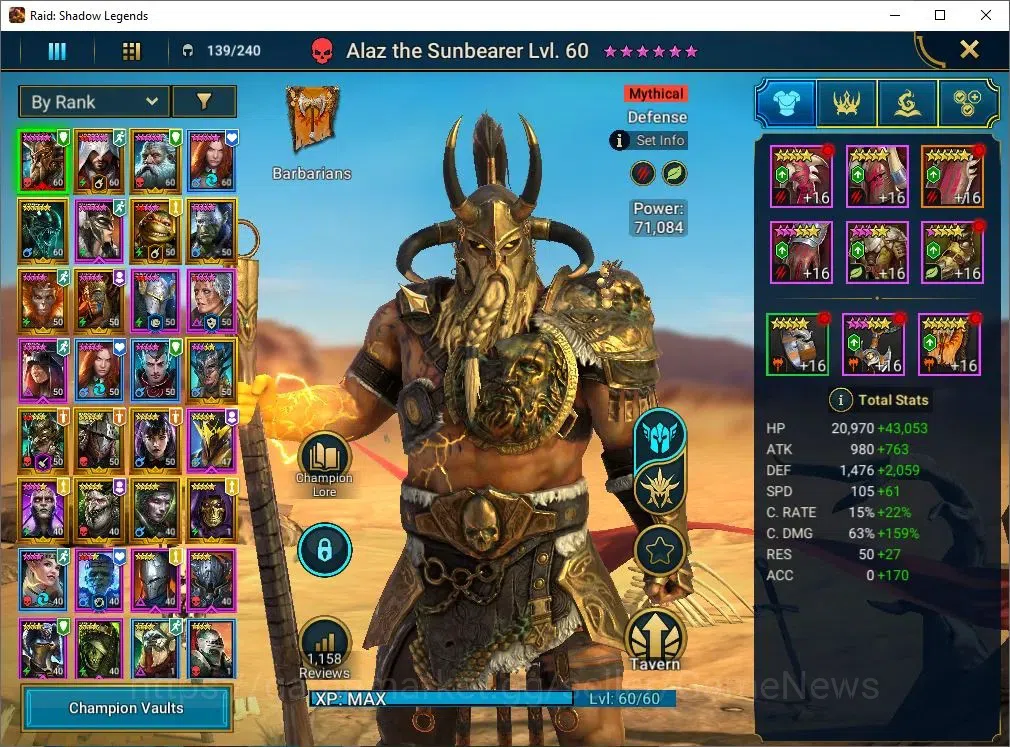 Raid: Shadow Legends Accounts Lv48 745k Power|1 Mythic(Alaz The Sun)|15 Legend(W image 2