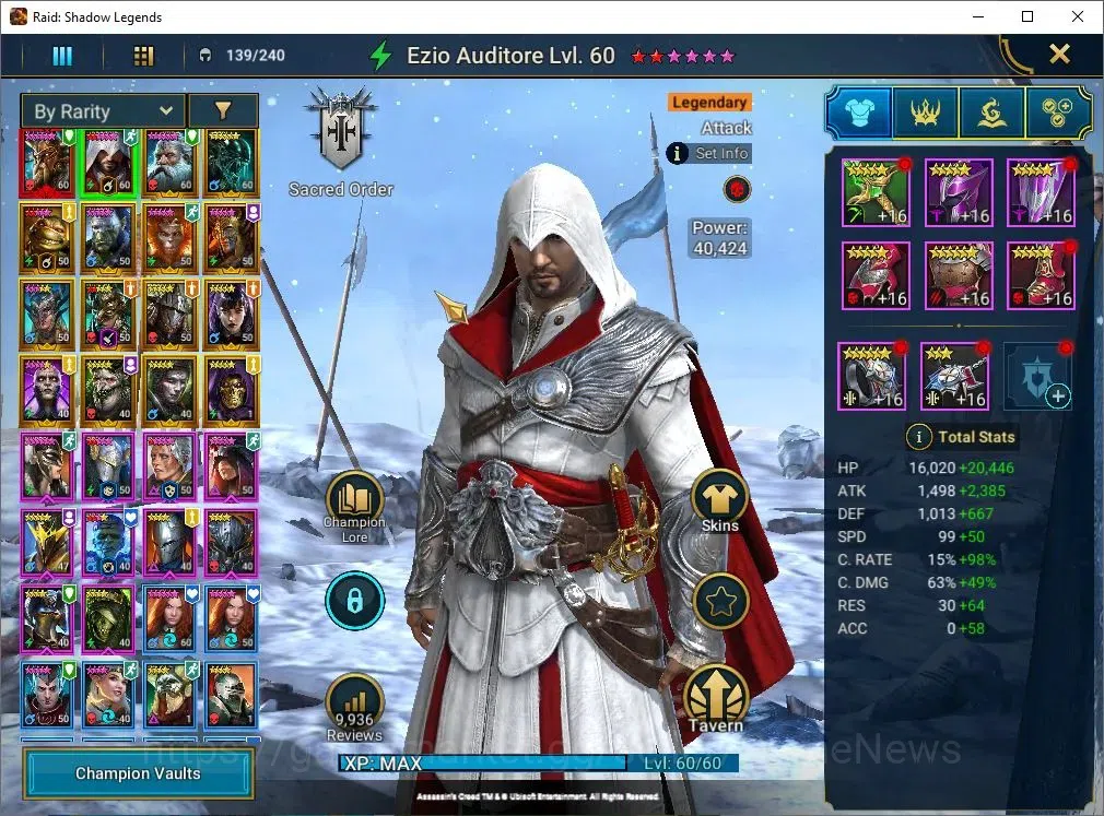 Raid: Shadow Legends Accounts Lv48 745k Power|1 Mythic(Alaz The Sun)|15 Legend(W image 3