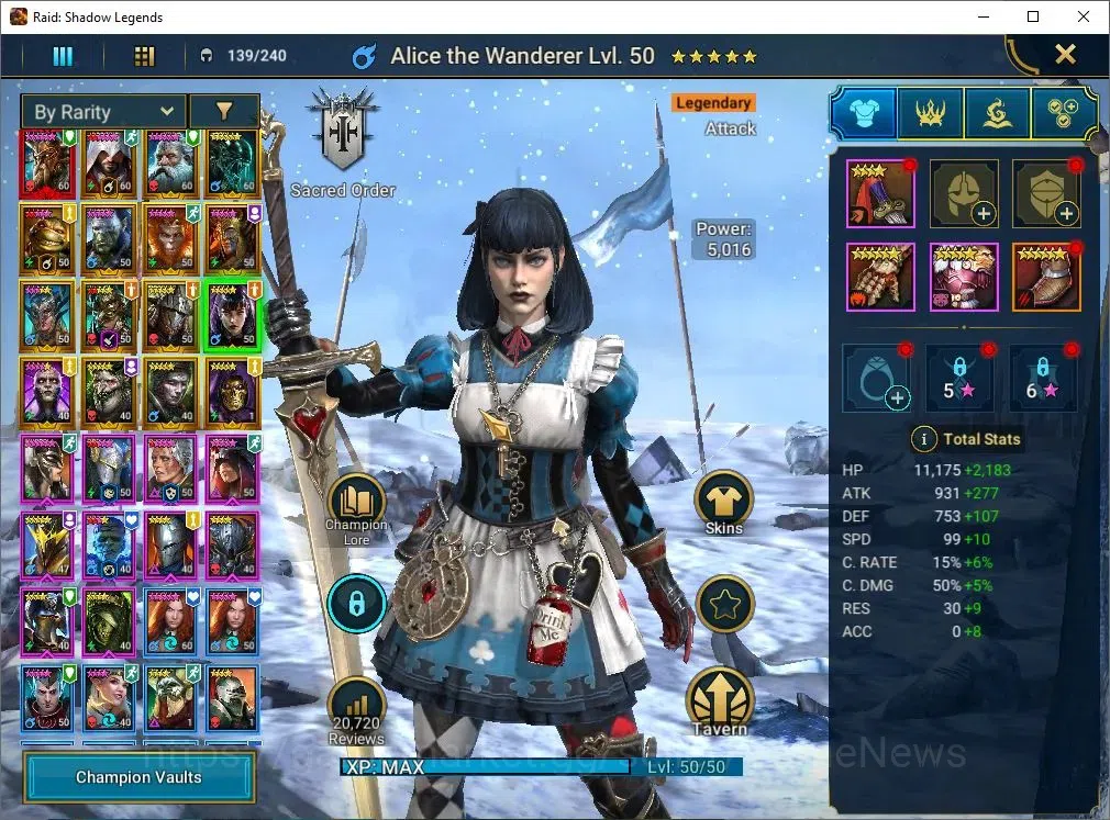 Raid: Shadow Legends Accounts Lv48 745k Power|1 Mythic(Alaz The Sun)|15 Legend(W image 8