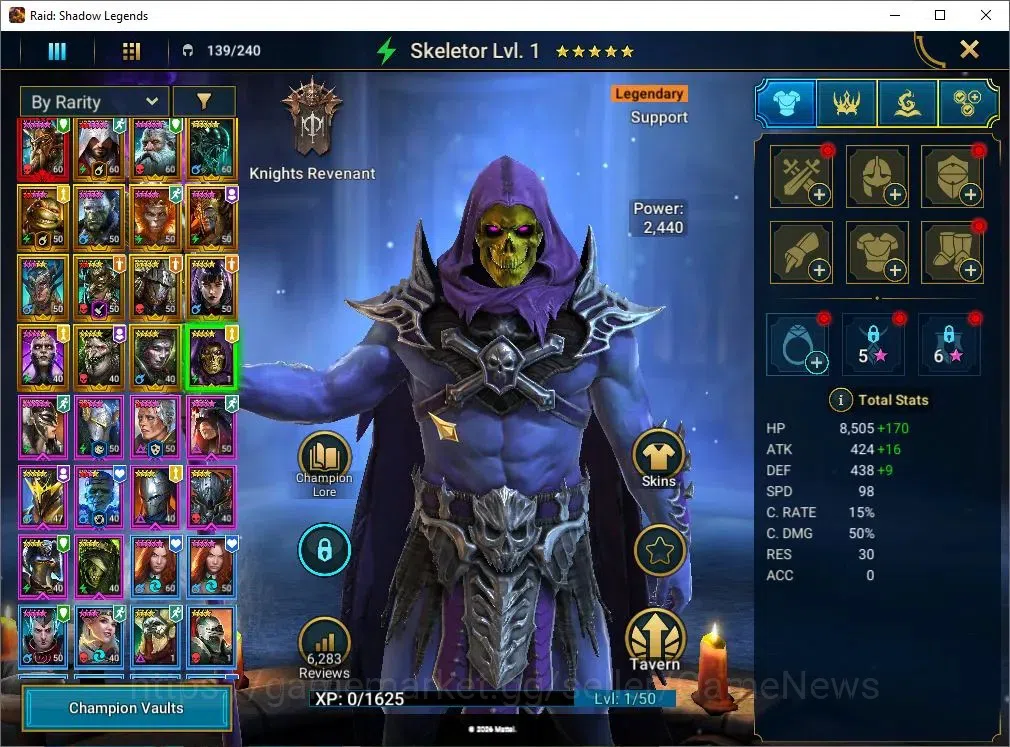 Raid: Shadow Legends Accounts Lv48 745k Power|1 Mythic(Alaz The Sun)|15 Legend(W image 9