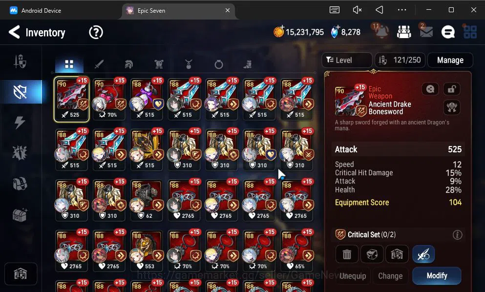 Epic Seven Accounts GLOBAL Unverif|8 ML(Salome,NM Luna,Har Setti,Etc)+ image 13