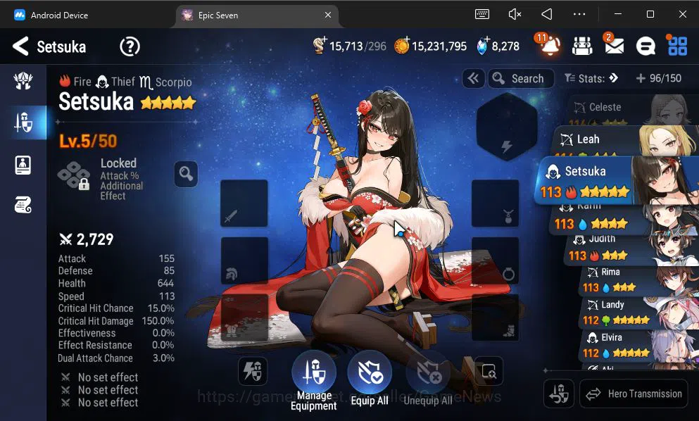 Epic Seven Accounts GLOBAL Unverif|8 ML(Salome,NM Luna,Har Setti,Etc)+ image 3