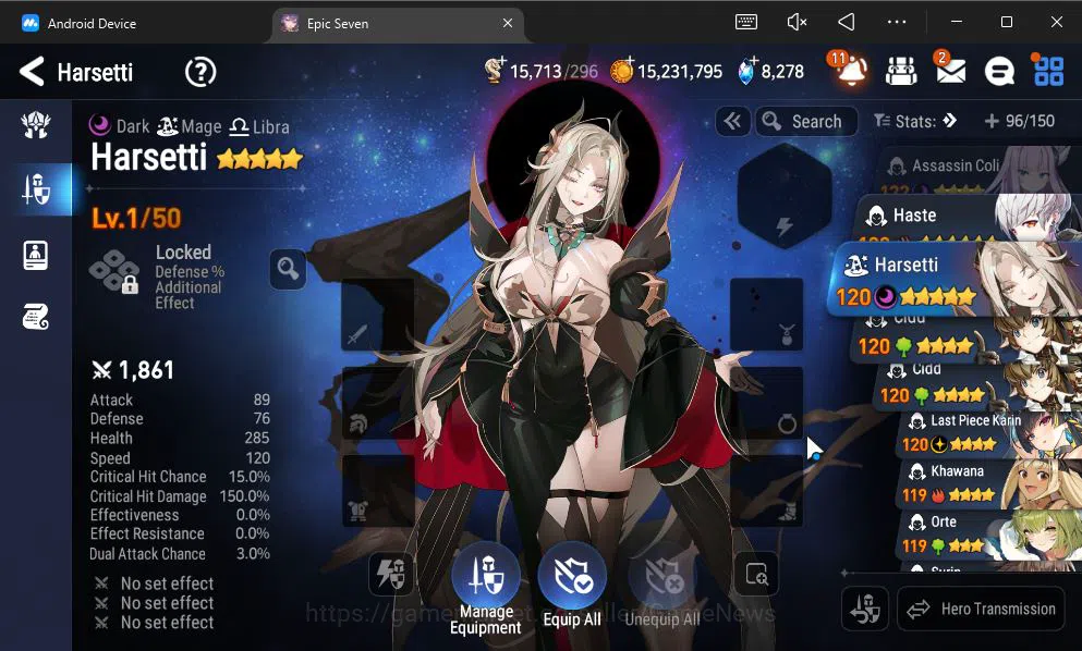 Epic Seven Accounts GLOBAL Unverif|8 ML(Salome,NM Luna,Har Setti,Etc)+ image 4