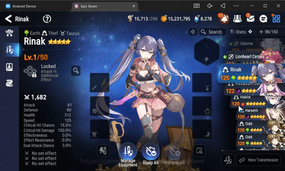 Epic Seven Accounts GLOBAL Unverif|8 ML(Salome,NM Luna,Har Setti,Etc)+ image 5