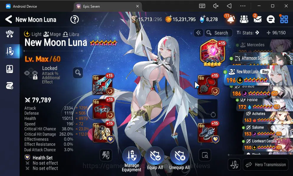 Epic Seven Accounts GLOBAL Unverif|8 ML(Salome,NM Luna,Har Setti,Etc)+ image 7