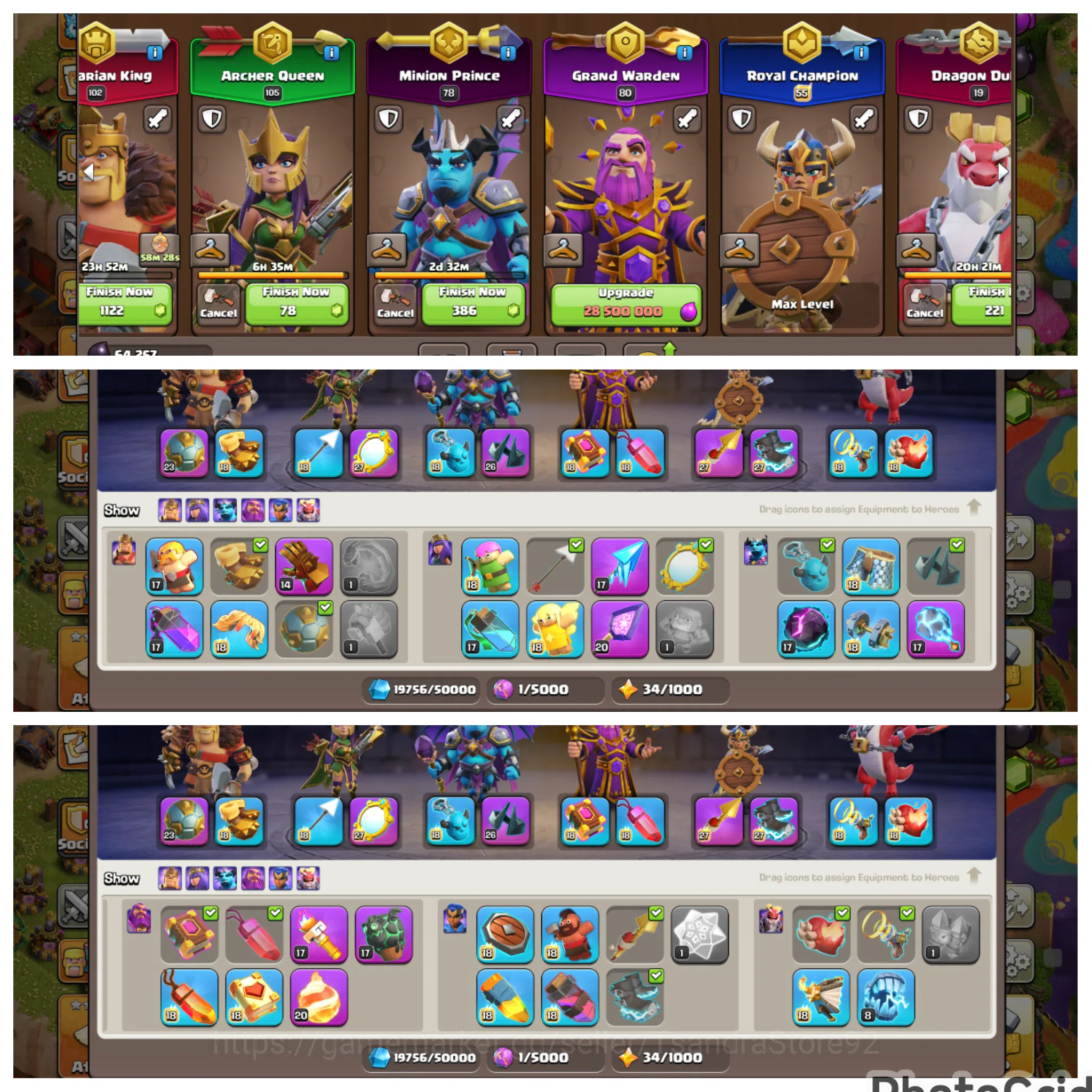 Clash of Clans Accounts High-End FLASH SALE TH 18 LVL 248 DEFENSE MAX EX LEGEND LEAGUE|3 HERO MAXED|EPIC MANY MAX|WALL 3