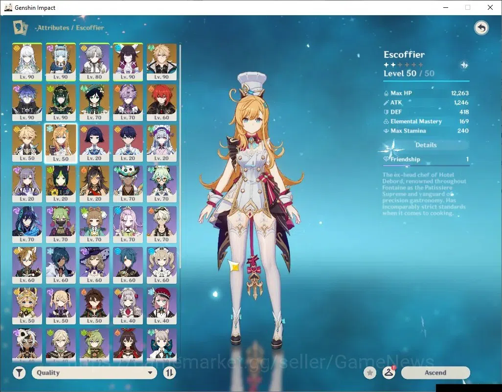 Genshin Impact Accounts ASIA|AR57|PremTeam Flins,Zibai,Varka|9Limited+3(*5 image 11