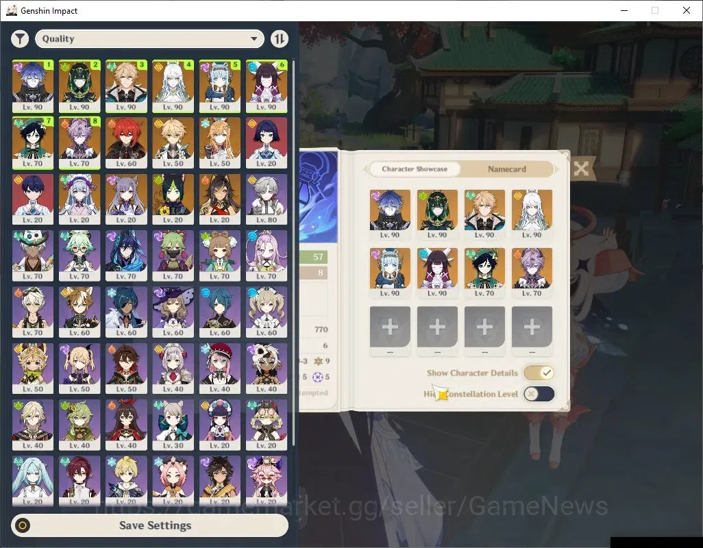 Genshin Impact Accounts ASIA|AR57|PremTeam Flins,Zibai,Varka|9Limited+3(*5 image 2